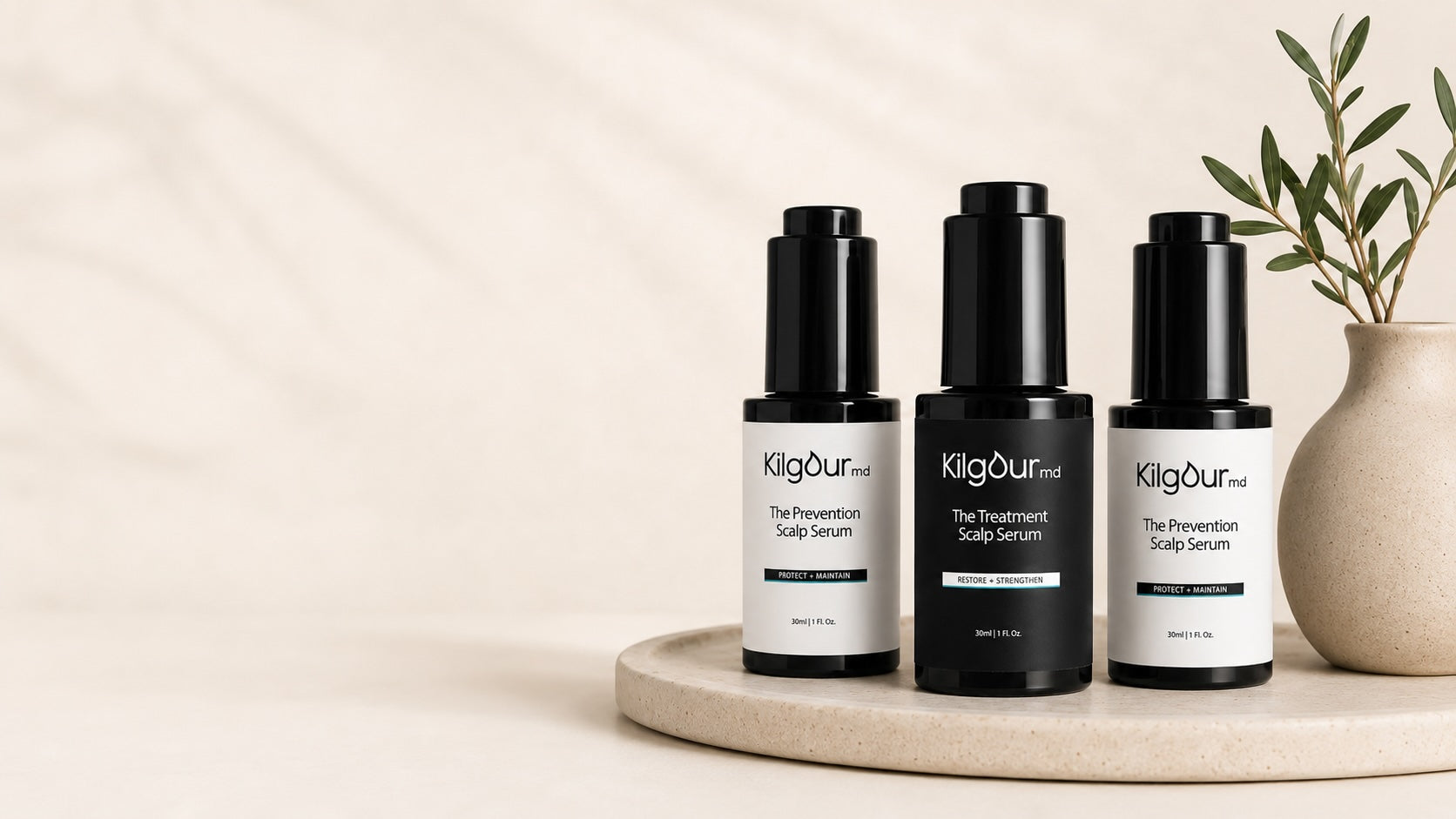 KilgourMD scalp serum products